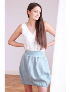 Balloon linen mini skirt Lotika Czech design