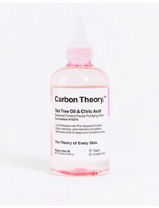 Tónico facial purificante para controlar los brotes de granitos con aceite de árbol del té y ácido cítrico de de 250 ml de Carbon Theory-Sin color