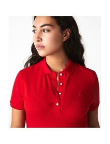 Lacoste Polo Polo Slim Fit Mujer rojo