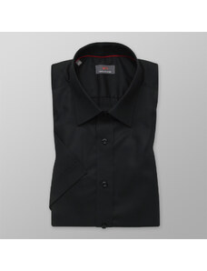 Willsoor Camisa de hombre WR Delgado Encajar en negro color (altura 176-182) 4854