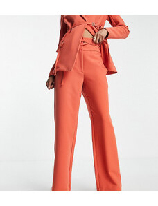 Pantalones rojo coral de sastre de 4th & Reckless Tall (parte de un conjunto)-Naranja