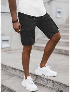 Pantalones cortos chinos de hombre negras OZONEE T/BB70011/1