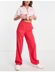 Pantalones dad rojo luminoso de sastre Poppy de JJXX