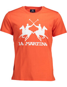 Camiseta Hombre Manga Corta La Martina Naranja