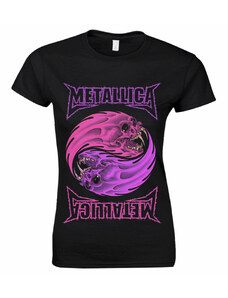 ROCK OFF Camiseta de mujer Metallica - yin yang Púrpura - Negro - RTMTLGSBYIN