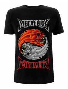 ROCK OFF Camiseta para hombre Metallica - yin yang - Negro - RTMTLTSBYIN