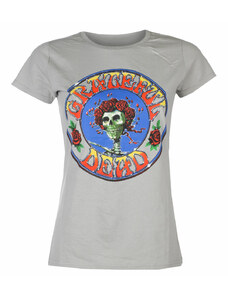 Camiseta de mujer Grateful Dead -Bertha Circle Vintage Wash GRIS - ROCK OFF - GRATETS08LG