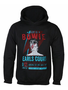 Sudadera de hombre David Bowie - Earls Court '73 - NEGRO ECO - ROCK OFF - BOWECOHD01MB