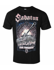 NNM Camiseta para hombre SABATON - Steel Commanders World Of Tanks - Negro - DRM13817200