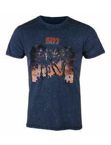 Camiseta para hombre KISS - Destroyer - Snow Wash NAVY - ROCK OFF - KISSSWASH01MN