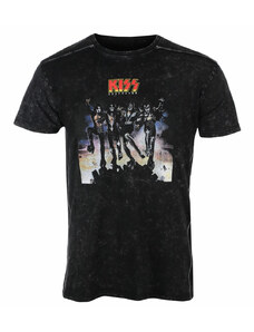 Camiseta para hombre KISS - Destroyer - Snow Wash - NEGRO - ROCK OFF - KISSSWASH01MB