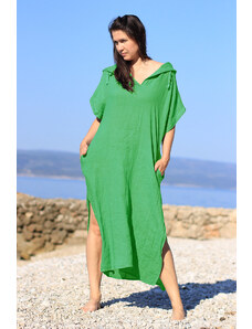 Glara Women's long oversized linen dress