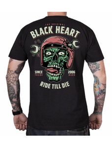Camiseta para hombre BLACK HEART - RIDE TILL DIE - NEGRO - 10185