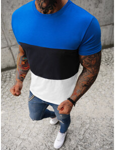 Camiseta de hombre azul OZONEE JS/8T90/3
