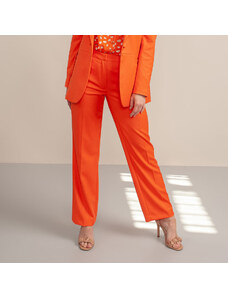 Willsoor Pantalones de noche para mujer en color naranja 14032
