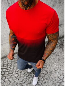 Camiseta de hombre rojo OZONEE JS/8T93/18Z