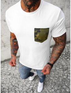 Camiseta de hombre blanco OZONEE JS/8T85/2