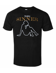 Camiseta para hombre Judas Priest - Sin After Sin Sinner Eslogan - Negro - ROCK OFF - JPTEE23MB