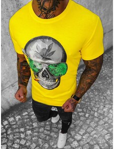 Camiseta de hombre amarillo OZONEE JS/Y70019