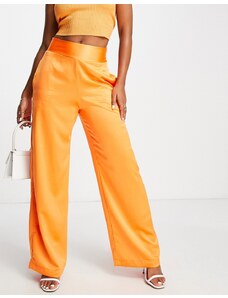 Pantalones naranja tangerina de pernera ancha de Style Cheat (parte de un conjunto)
