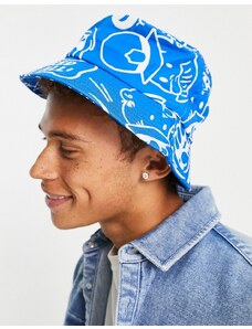 Sombrero de pescador azul con estampado de Pepsi de Only & Sons (parte de un conjunto)