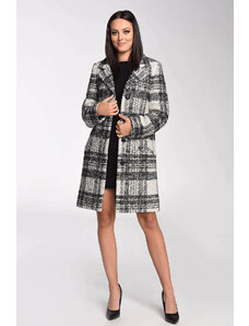 Glara Women's plaid wool coat