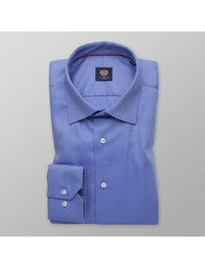Willsoor Camisa Slim Fit Color Azul Con Patrón De Rayas Para Hombre 13378
