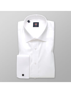 Willsoor Camisa Slim Fit Color Blanco Para Hombre 13444