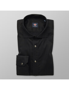 Willsoor Camisa Slim Fit Color Negro Con Cierre De Cremallera Para Hombre 13648