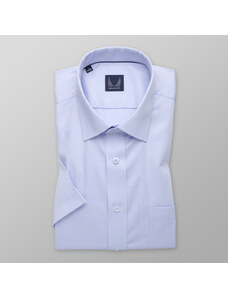 Willsoor Camisa slim fit de hombre en azul claro con patrón fino 14003