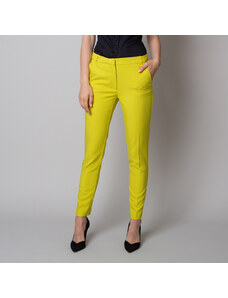 Willsoor Pantalones para mujer de traje en color lima 11657