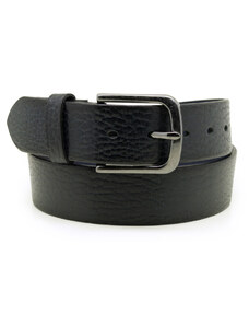Cinturón de cuero para hombre de color negro Lindenmann 13120