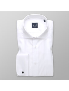 Willsoor Camisa Slim Fit Color Blanco Para Hombre 13280