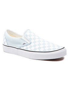 vans azules sin cordones