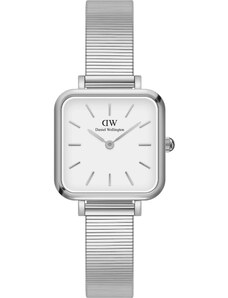 Daniel Wellington Reloj analógico 'Quadro Studio S White' plata / blanco