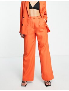 Pantalones color óxido de pernera muy ancha de Extro & Vert (parte de un conjunto)-Cobre