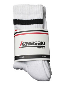 Kawasaki Calcetines altos 2 Pack Socks K222068 1002 White