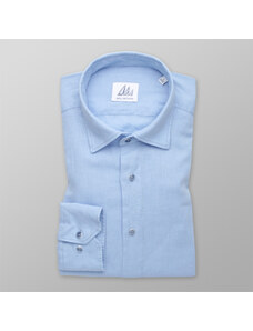 Willsoor Camisa Slim Fit Color Azul Claro Con Fino Estampado Para Hombre 14391