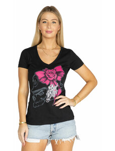 Camiseta para mujer METAL MULISHA - SO FLY BLK - BLK_MWTSV1008.01