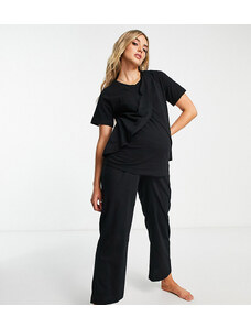 ASOS Maternity Pantalones de pijama negros de punto Mix & Match de ASOS DESIGN Maternity