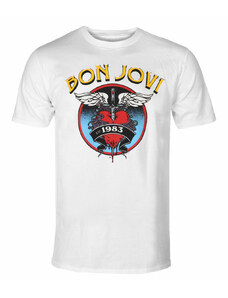 Camiseta para hombre BON JOVI - HEART '83 - PLASTIC HEAD - RTBON0004