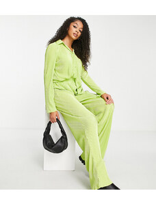 Pantalones verdes plisados de NaaNaa Tall (parte de un conjunto)