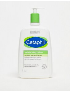 Loción hidratante para el cuerpo y el rostro para pieles sensibles normales a secas de 1 l de Cetaphil-Sin color