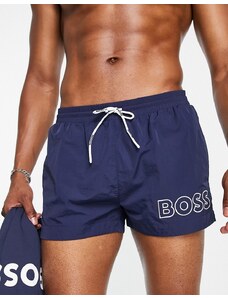 BOSS Bodywear Shorts de baño cortos azul marino con logo grande Mooneye de BOSS Swimwear