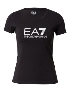 EA7 Emporio Armani Camiseta negro / blanco