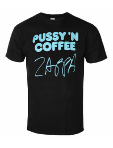 Camiseta para hombre FRANK ZAPPA - PUSSY N COFFEE - NEGRO - PLASTIC HEAD - PH11734