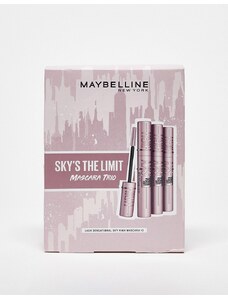 Set de regalo de tres rímeles Sky High Sky's The Limit de Maybelline New York (ahorra un 26%)-Negro