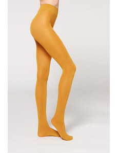 Calzedonia Pantis Comfort 50 Denier Soft Touch Mujer Amarillo Tamaño 4