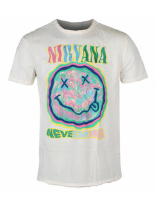 Camiseta para hombre NIRVANA - SCRIBBLE HAPPY FACE - VINTAGE WHITE - AMPLIFIED - ZAV210L34 VW