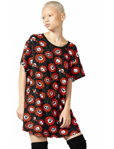 Camiseta para mujer (pijama) KILLSTAR - Gloomy Blossom Sleep - Negro - KSRA005965